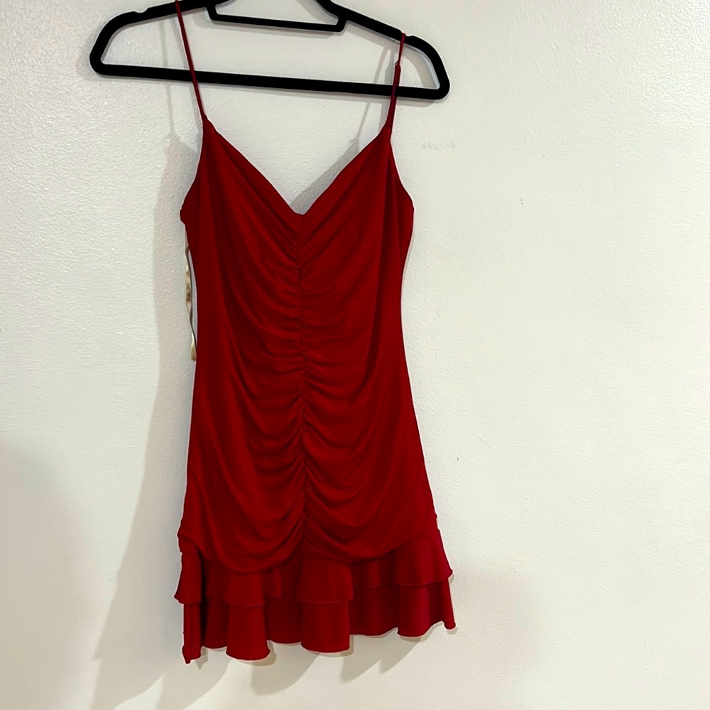 Red BCBG cocktail party dress